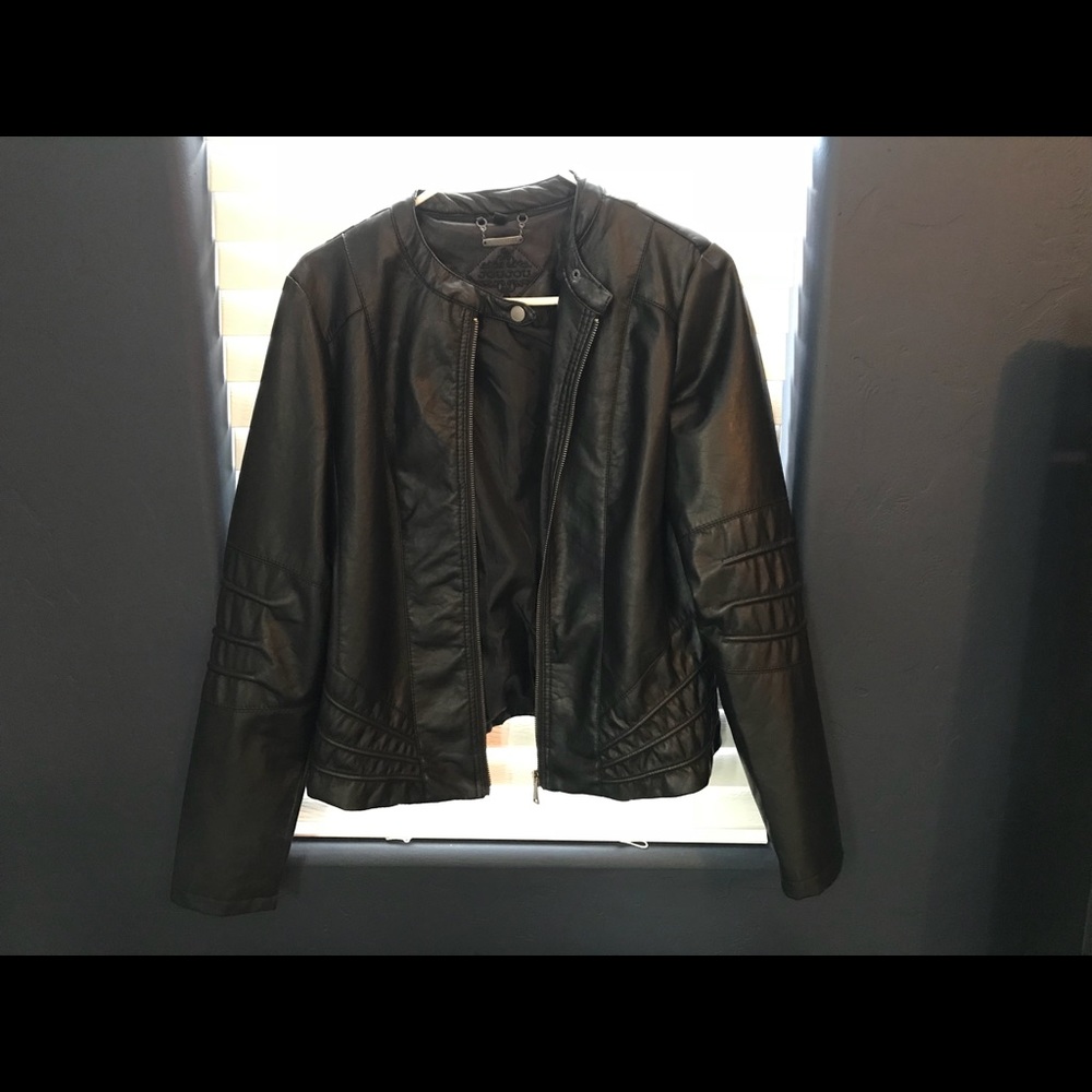 Faux leather jacket